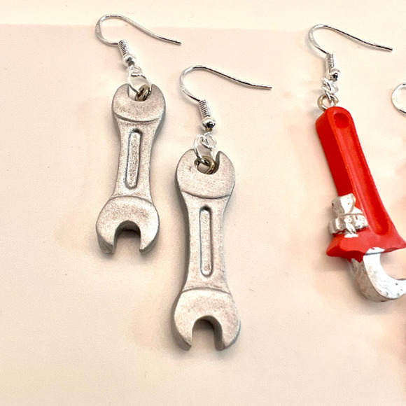 Mechanic Earrings - Wrench Earrings - Tool Box Earrings - Gifts for Mechanics - Picture 4 of 10